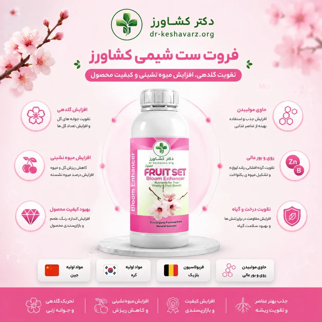 فروت ست شیمی کشاورز، بهترین کود فروت ست برای محلول پاشی.